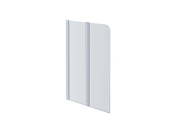 Душевая шторка на ванну Aquatek ДЕЛЬТА AQ DEL SBA 10015CH 100х150 стекло прозрачное профиль хром ориентация универсальная